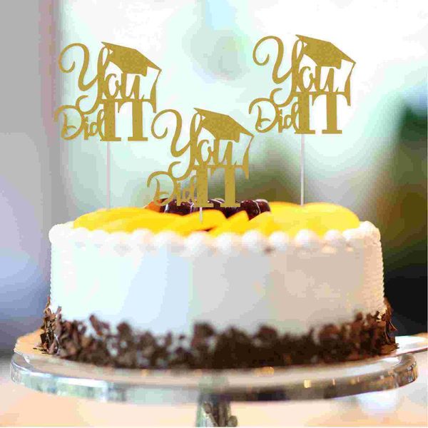 

other festive & party supplies 10pcs lovely graduation paper cake ers you did it dessert