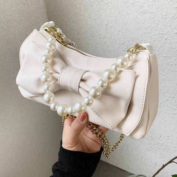 

evening bags european and american high-end bag women 2021 trendy fashion casual ladies bow underarm wild niche design messenger