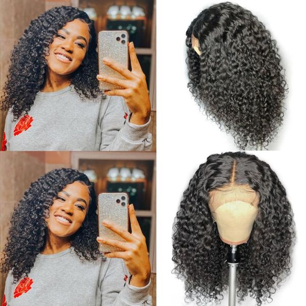 

lace wigs fureya 4x4 front human hair short curly bob brazilian pre plucked with bady closure frontal wig, Black;brown