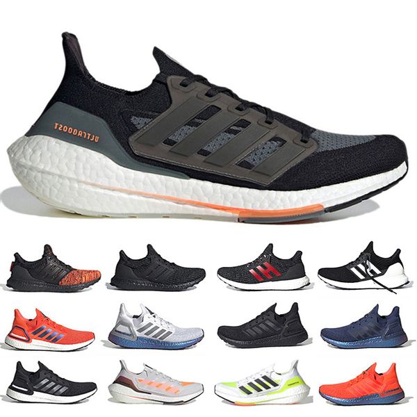 

2022 ultra boost 21 mens running shoes sneakers white red triple black blue oxide solar yellow sashiko night flash grey core men women train