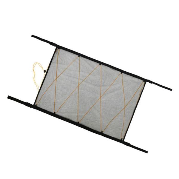 

car organizer net roof storage bag vehicle accessories black elastic polyester