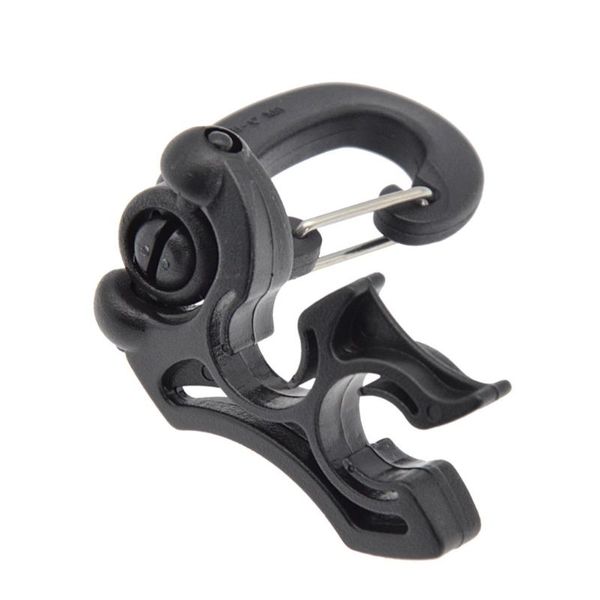 

pool & accessories scuba diving double bcd hose clip with hook buckle regulator snorkeling black/green/orange/pink