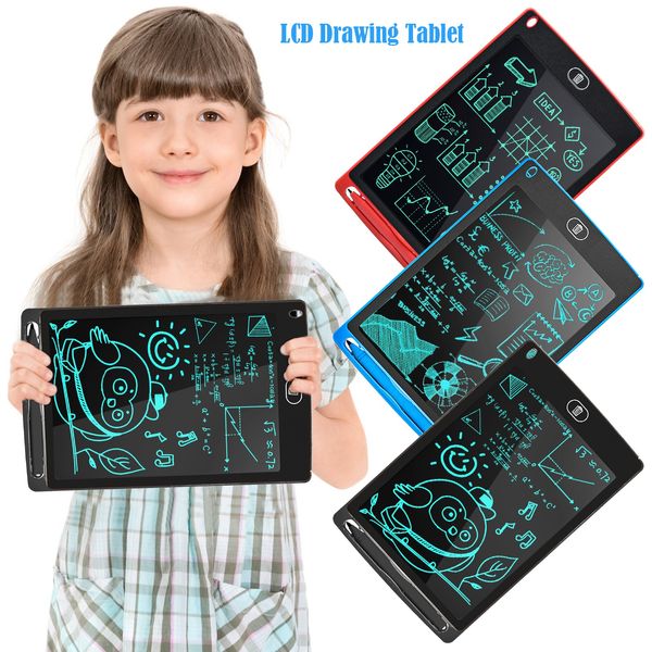 8.5 inç yazma panoları elektronik çizim blackboard lcd ekran yazma tablet dijital grafik çizim-tablet-elektronik el yazısı ped kartı + kalem