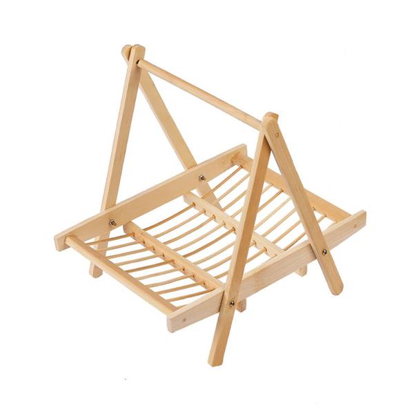 

kitchen storage & organization living room fruit table decor stable preparing bbq accessories display holder hanging shelf bamboo tray el so