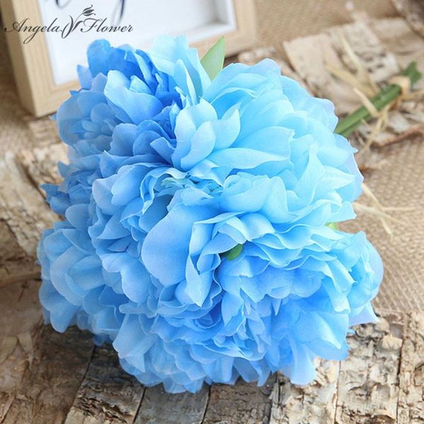 

decorative flowers & wreaths 30cm rose pink artificial silk peony bride bouquets accessories for home party christmas wedding decoration fak
