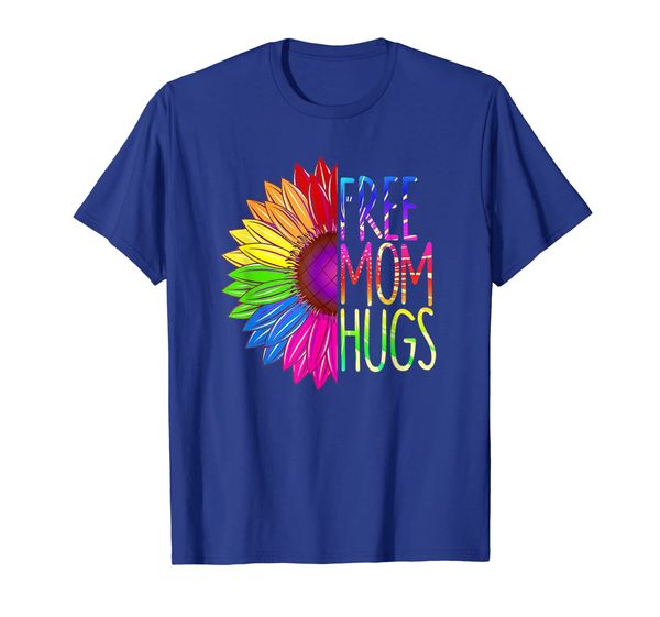 

mom hugs shirt lgbt rainbow sunflower t-shirt, White;black