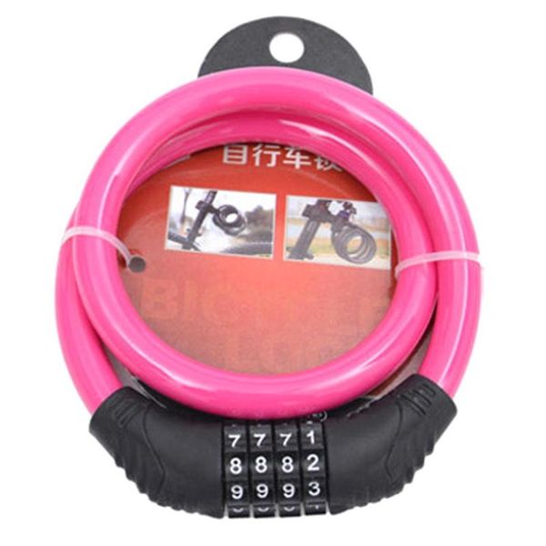 

bike locks road mountain 4 numbers steel wire password 148g bicycle, lock cycling accessories