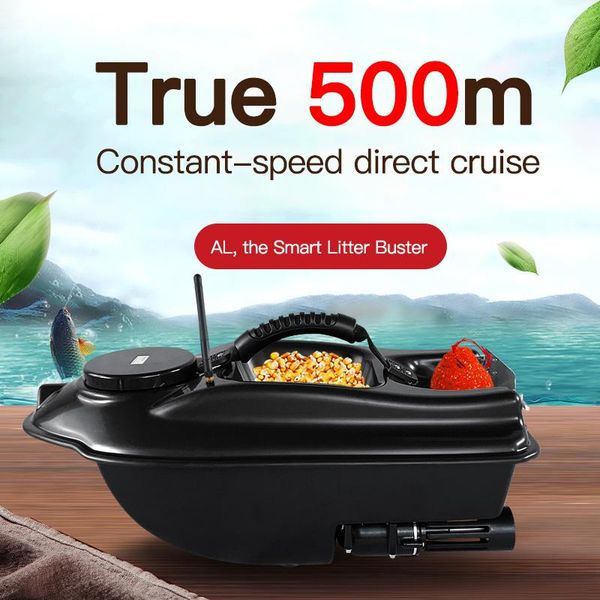 

cruise new function intelligent wireless rc lure boat bait boat 500m 1.5kg fish finder rc fishing with ing