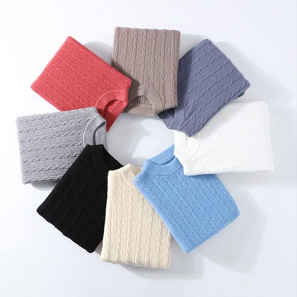 

men's sweaters winter harajuku sweater casual thick round neck pullovers 2021 autumn outwear knitwear, White;black