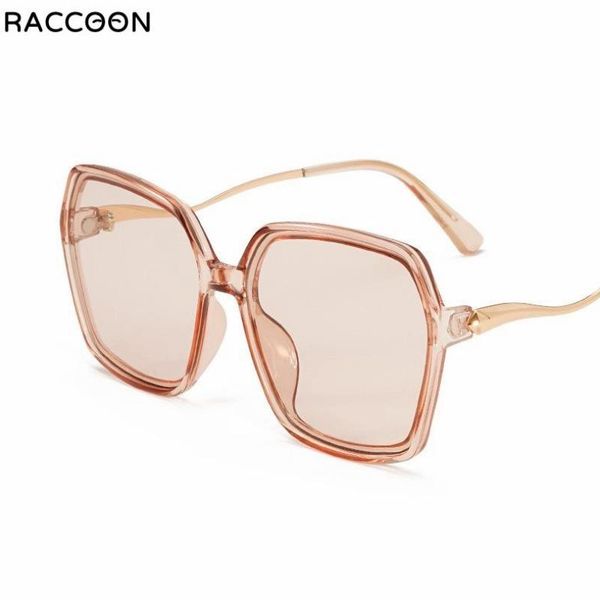 

sunglasses sun sol mens women uv400 transparent frame square oversize vintage glasses female fashion black eyewear gafas big ste, White;black