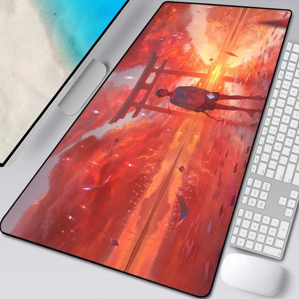 

mouse pads & wrist rests fantasy art anime pad oversized xxl national tide game desk computer keyboard student writing mousepad
