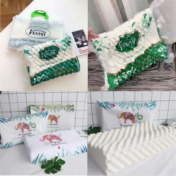 

pillow thailand natural royal latex v brand massage health neck core