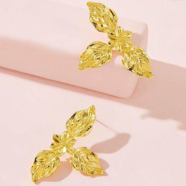 

dangle & chandelier bohemian flower petal earrings ethnic golden butterfly leaf tassels pendant women holiday accessories jewelry, Silver