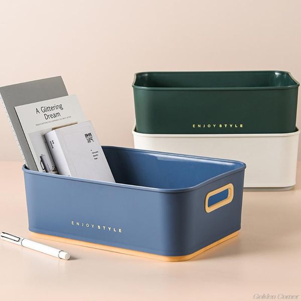 

storage baskets nordic style plastic basket with handles contrast color letters print deskorganizer box shelf case a30 21 dropship