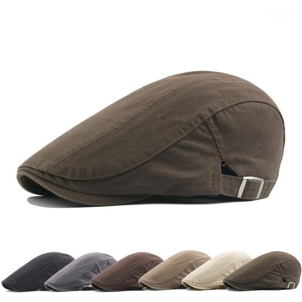 

new men's hat berets cap golf driving sun flat cap fashion cotton berets caps for men casual peaked hat visors casquette hats1, Blue;gray