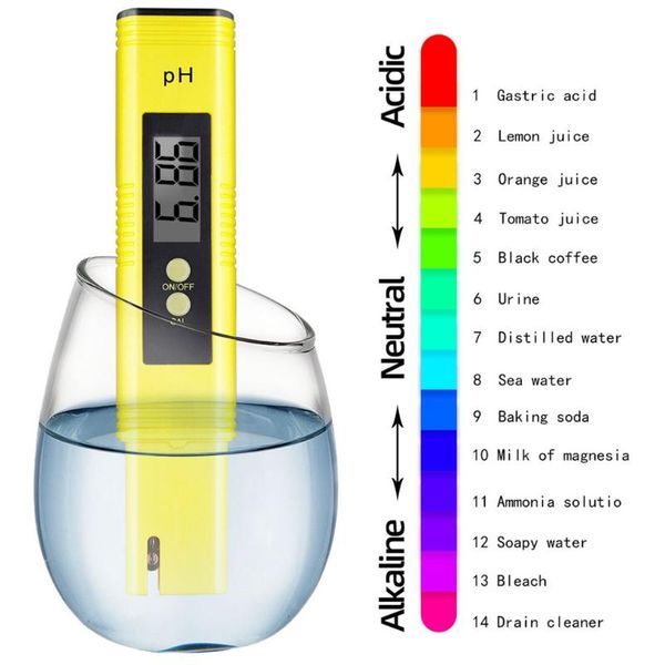 

quality digital lcd display ph meter pen of tester accuracy 0.01 aquarium pool water wine urine automatic calibration