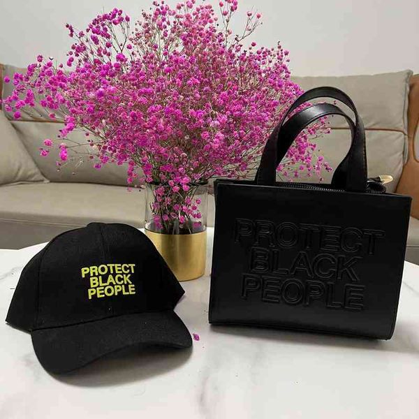 

ladies shopping purse and handbag hat set tote bag designer luxury pu leather protect black people shoulder for women