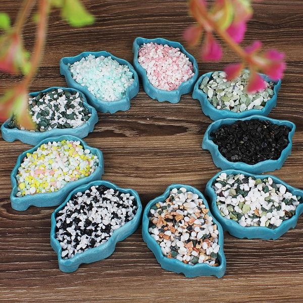 

decorations aquarium decoration fish tank colourful bottom sand stone landscaping aquascape landscape decor accessories 250g/500g