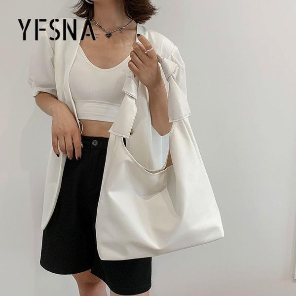 

shoulder bags women's bucket bag large capacity handbags for women soft surface casual retro solid color female crossbody