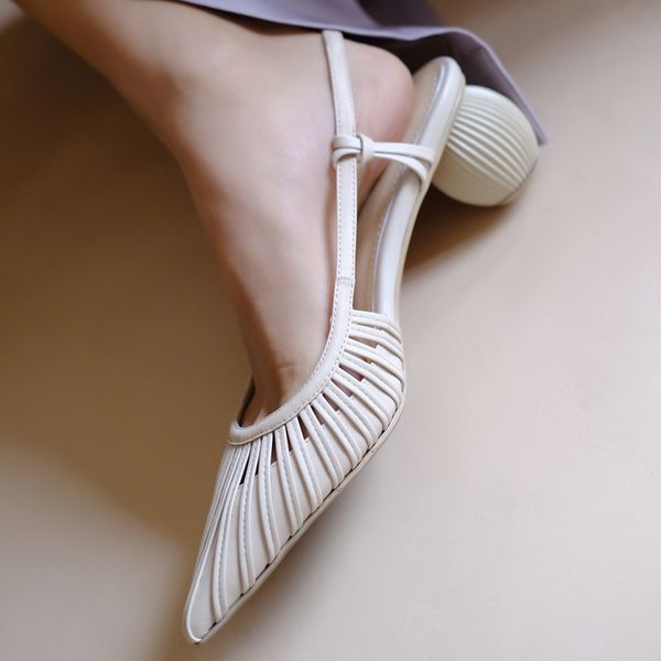 

3 color womens great pu leather marrow band pointed toe slip-on pumps ball low heel comfortable elegant ladies summer shoes hot, Black