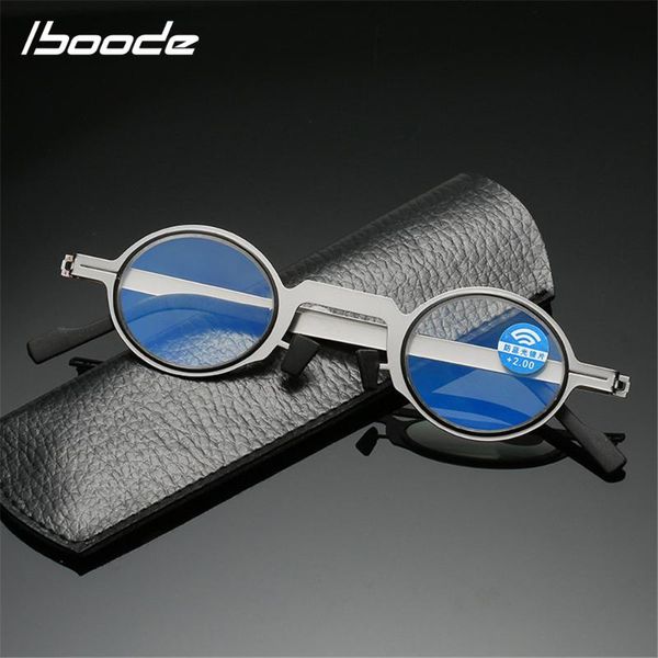 

sunglasses iboode diopter +1.0 to 4.0 reading glasses women men anti blue light classic square and round presbyopic far sight eyewear retro, White;black