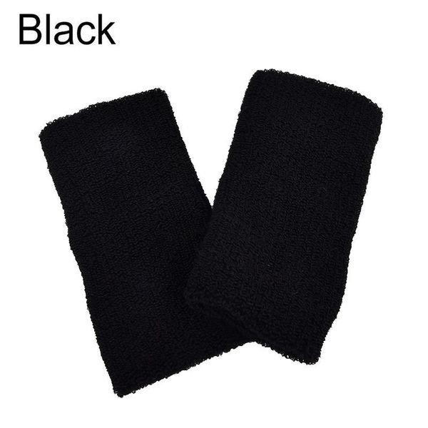 

sport safety 2pcs 11 colors wrist support sport wristband sweat running fitness bracer tennis badminton basketba jllptw, Black;red