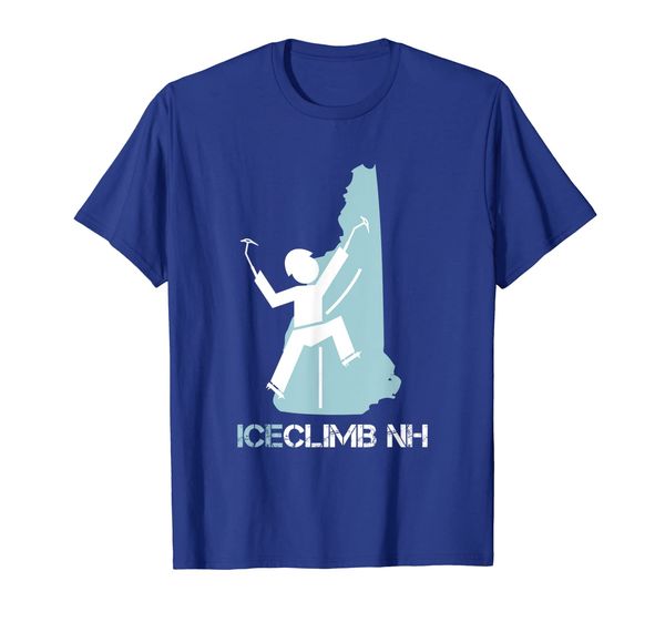 

sporty ice climb nh rock climber silhouette t-shirt, White;black
