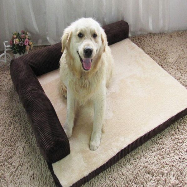 

comfortable thickened pet dog bed sofa mat comfortable detachable deign resistance to bite large dog cat bed indoor pet house