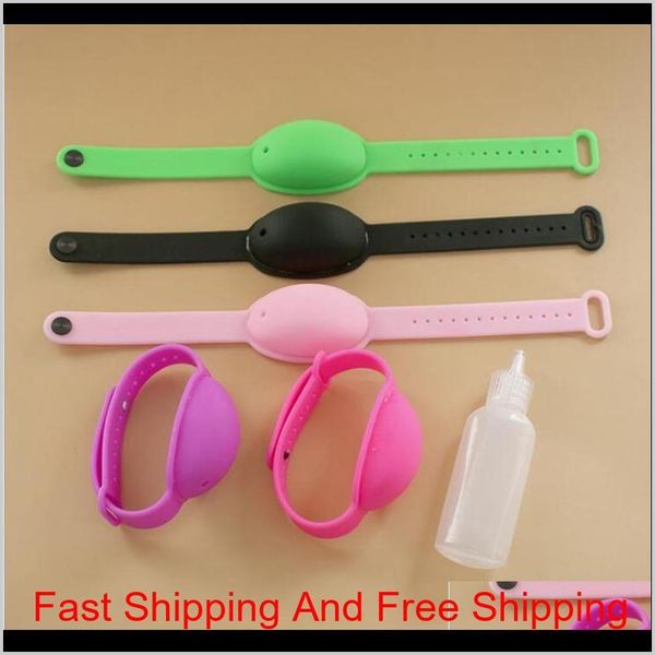 

refill sile wristband hand sanitizer bracelet dispenser with empty bottle accept custom logo reusable and a qyljqi item_home