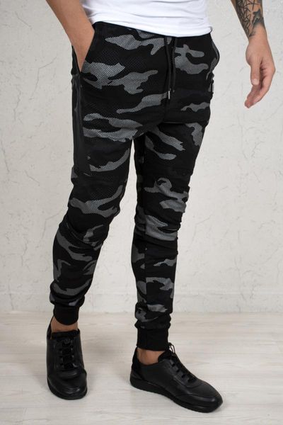 

men's pants deepsea beli wheel double pockets sweatpants 2100181, Black