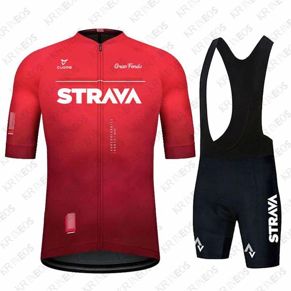 

racing sets 2021 strava summer cycling clothing man bicycle clothes suit quick-dry mountain bike jersey set ropa ciclismo, Black;blue