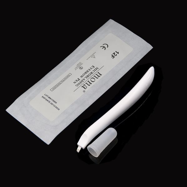 

2pcs disposable microblading pen with blade cf/u needle 9 pin 12 pin/18u microlading needle manual microblade needle tool