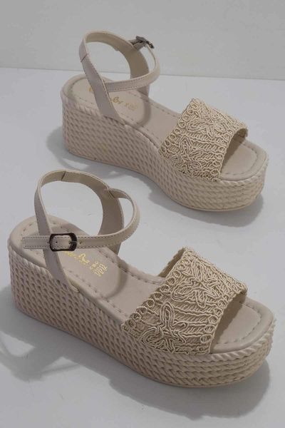 

sandals beige mesh female k05836010116, Black