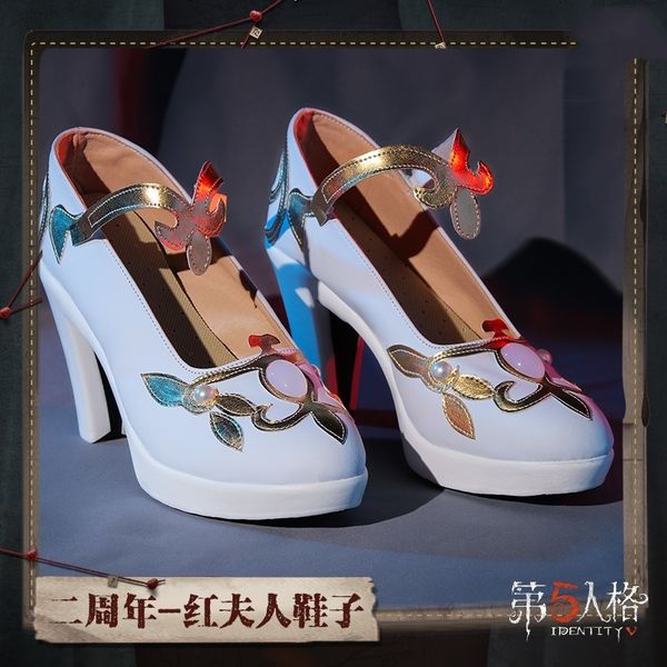 

game identity v bloody queen mary cos feminine bella donna cosplay lady red 2nd birthday anime high-heeled shoes zu0r, Black