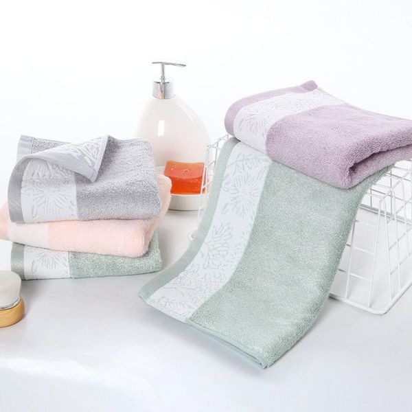 

towel plain shredded bamboo fiber thickened absorbent soft face comfortable 33*74cm