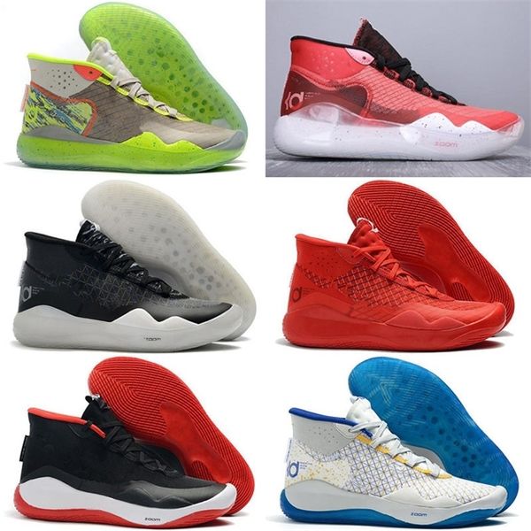 

2019 mvp kevin durant 12 11 anniversary university 12s 11s oreo men sneakers shoes usa elite kd12 eybl multicolor sports sneakers