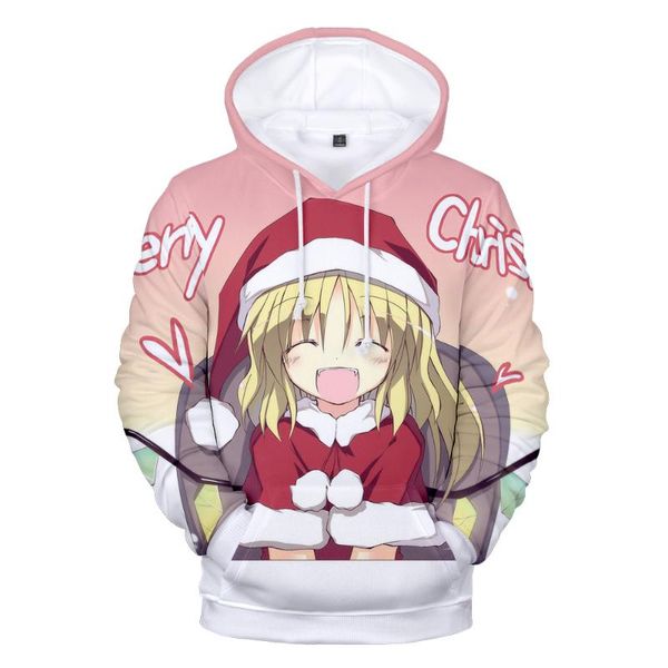 

men's hoodies & sweatshirts 3d printing christmas letters girl hoodie and women's sportswear spring autumn leisure harajuku hooded, Black