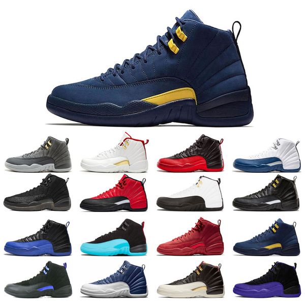 

with box 12s basketball shoes 12 for man black purple bulls dark grey fiba flu game french winterized wings utility university gold indigo s