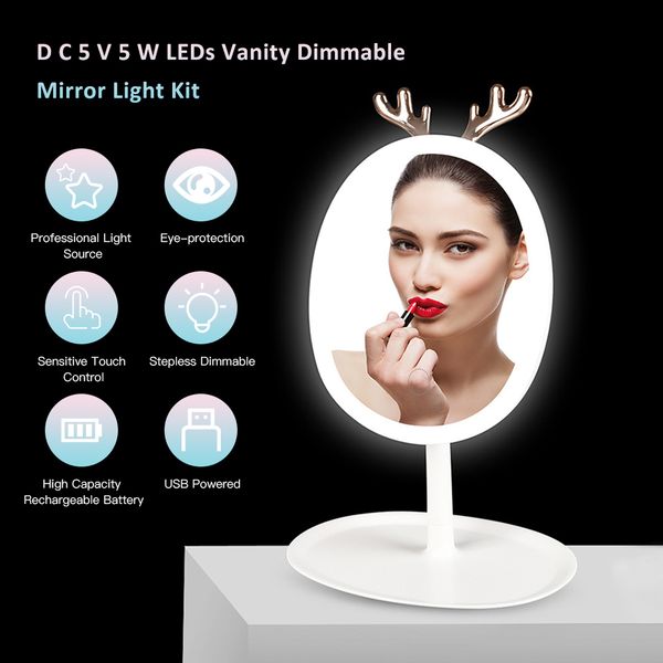 

2021 new lights the emitting 5v 5w diode emitter of adjustable vanity lamp usb game light can be darkened from 7f0p