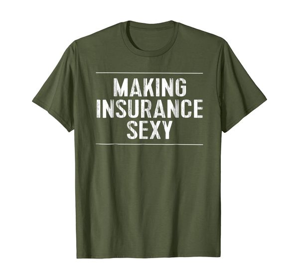 

funny insurance agent tshirt: making insurance gift tee, White;black