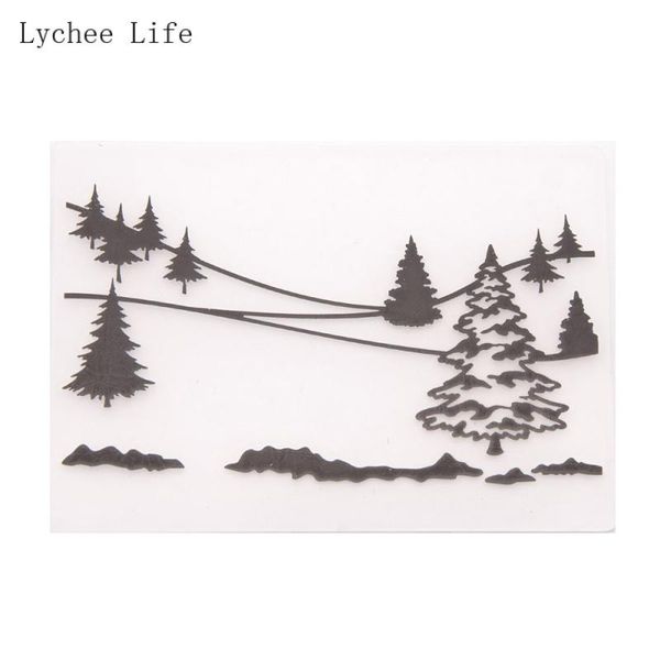 

craft tools lychee life christmas tree plastic embossing folders diy scrapbooking po card making home decoration