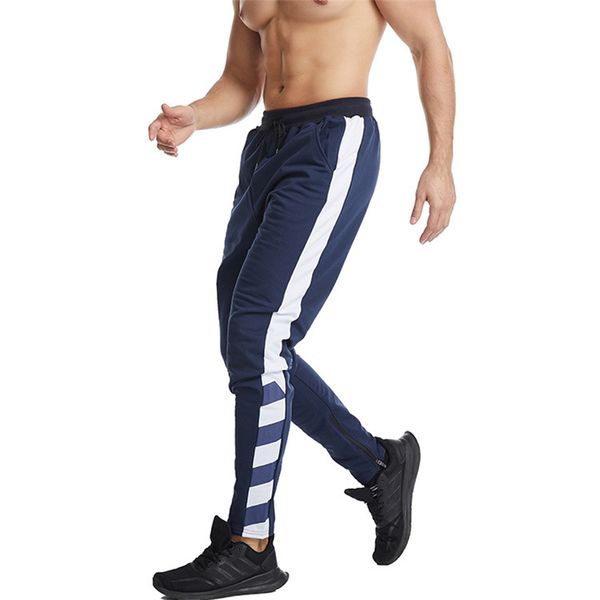 

2021 new casual men hip hop ny trousers track bottom sweatpants streetwear man pant side stripe fashion mens joggers pants ypkd, Black