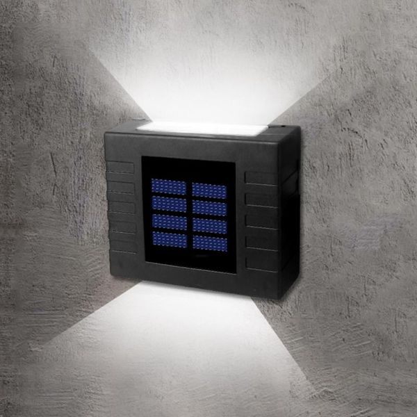 

outdoor wall lamps 2pcs led ip65 waterproof solar light garden lights indoor bedroom bedside decoration lighting square lamp