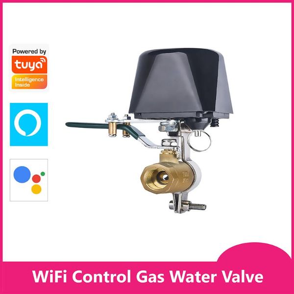 

smart home control tuya wifi gas water valve shut-off controller turn on off manually work with alexa google assistant