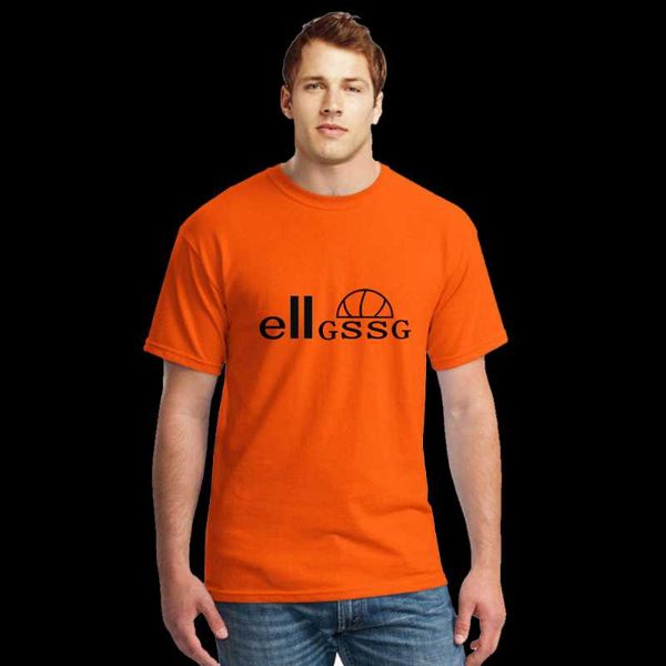 

men's t-shirts european and american summer thin ellgssg brand short sleeve t-shirt cool breathable quick drying loose large ca, White;black
