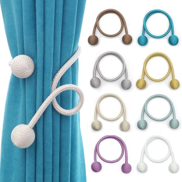 

creative curtain bandages buckle tieback curtain pearl ball tie rope hook holder accessories home decoration