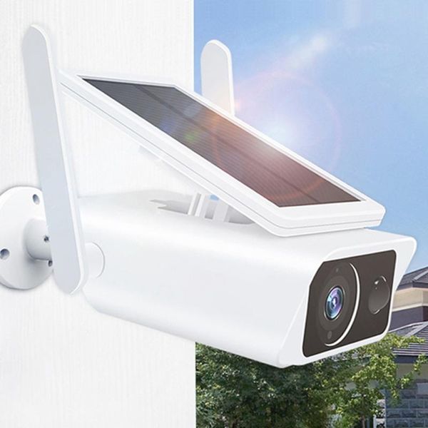 

cameras 1080p wireless solar wifi camera outdoor surveillance security smart home cctv video monitor pir detection waterproof cam