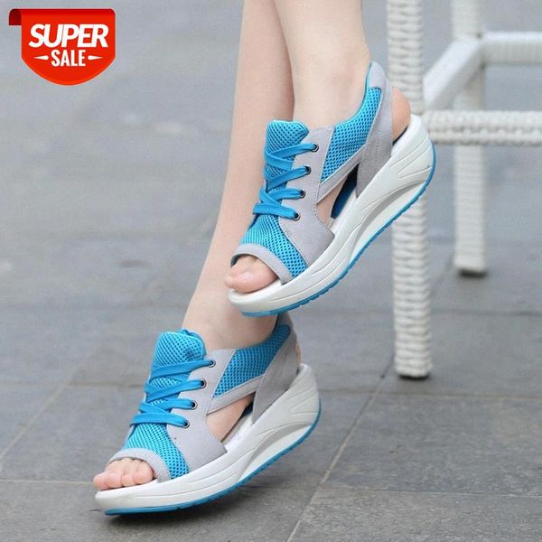 

women sandals new comfortable thick bottom casual swing shoes women open toe slimming summer wedges platform sandals #ys9m, Black