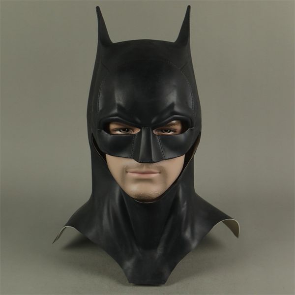 

costume accessoriesbruce wayne latex mask superhero movie cosplay costume halloween party masks, Silver