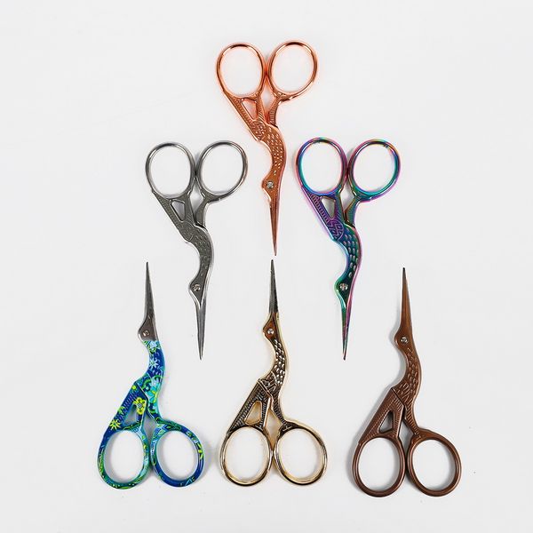 

1pcs durable stainless steel retro scissors makeup embroidery nail scissors toe horny scissors beauty makeup sewing tools